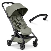 Детская прогулочная коляска Joolz Aer 2 с бампером Sage green/Black Carbon
