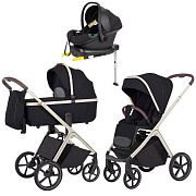 Коляска Carrello Vector CRL-6550 Nova Black Line с базой Isofix 3 в 1 Pearl Black