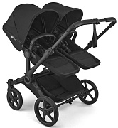 Коляска для двойни Bugaboo Donkey 6 Twin шасси Black Черный (Heritage Black)