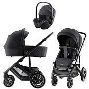 Коляска 3 в 1 Britax Roemer Smile 5Z Style и автокресло Baby-Safe Pro Midnight Grey Carbon Black
