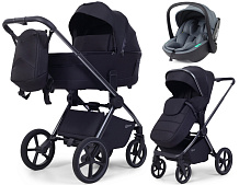 Детская коляска Rant Falcon Soft Therm 3 в 1 с автокреслом Miro Graphite Black