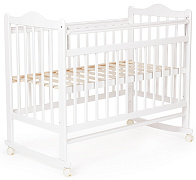 Детская кроватка Briciola-1 качалка 120x60 см белая