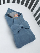 Конверт на выписку AmaroBaby Pure Love Batic вязаный утепленный 85 см ЧЗ джинс