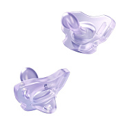 Соска-пустышка цельносиликоновая Roxy-Kids в стерилизаторе, 2 шт, 0-6 мес. RSS-005-2SL лавандовая