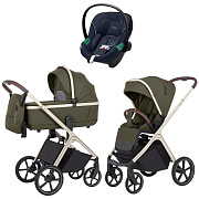 Коляска Carrello Vector CRL-6550 и автокресло Cybex Aton S2 Ocean Blue 3 в 1 Deep Green