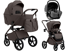 Коляска 3 в 1 Sweet Baby SBL Elegante Therma Colore 2.0 и автокресло Premier Grey Chocolate Brown