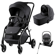 Коляска 3 в 1 Britax Roemer RIO Style и автокресло Baby-Safe PRO Classic Deep Grey + Vario Base 5Z Carbon Black