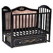 Детская кроватка Luciano Paola Elegance Premium с маятником шоколад
