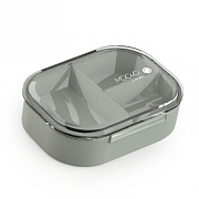 Ланч-бокс Nuvita с тремя секциями 4420, 490 мл серый