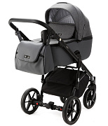 Детская коляска Adamex Nola 2 в 1 N-PS58 (Т.СЕР.+ Т.СЕР. КОЖА)