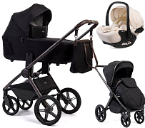 Детская коляска Peppy Monaco Thermo 3 в 1 с автокреслом Verona Beige Black