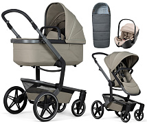 Детская коляска 3 в 1 Joolz Day 5 и автокресло Britax Roemer Baby-Safe Pro Style Teak + конверт в подарок Sage green