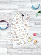 Песочник без рукавов Mjolk Ёжики на экрю 62