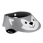 Детский защитный козырек Roxy-Kids для мытья головы серый (волк)