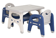 Набор Pituso Столик и 2 стула UN-ZY02-2 Blue/Синий