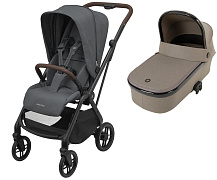 Детская коляска Maxi-Cosi Leona²  Oria 2 в 1 1204204110 Twillic Graphite/1507470300 Luxe Twillic Truffle