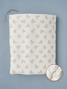 Пелёнка Little Star трикотажная теплая 614012 (ЧЗ-мз) кораблик