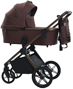 Детская коляска Peppy Monaco 2 в 1 Burgundy винный, рама коричневая