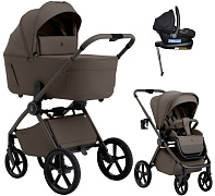 Коляска 4 в 1 Sweet Baby SBL Elegante Therma Colore + автокресло Elegante Plus с базой i-Size ISOFIX DK780 Dark Beige