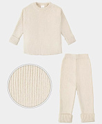 Костюм вязаный лапша Amarobaby Noodles молочный 92