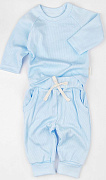 Комплект AmaroBaby Fashion кофточка и штанишки голубой 68