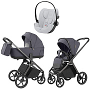 Коляска Carrello Vector 2025 CRL-6551 и автокресло Cybex Cloud G i-Size Fog Grey 3 в 1 Ultimate Grey