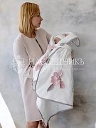 Конверт на выписку НаследникЪ Выжанова Моне плед с поясом 95х95 см 01113-02002 ЧЗ экрю