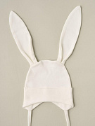 Шапочка-котелок с завязками Little Star Зайка 8405 (ЧЗ-мз) крем 36