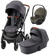 Коляска 3 в 1 Britax Roemer Smile 5Z и автокресло Baby-Safe PRO LUX Urban Olive Midnight Grey