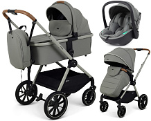 Детская коляска Rant Moss Prime 3 в 1 с автокреслом Miro Olive Grey