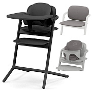 Стульчик для кормления Cybex Lemo 4 в 1 с мягкими чехлами Comfort Inlay Stunning Black/Suede Grey