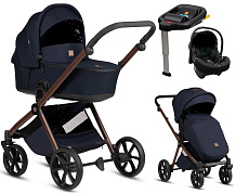 Детская коляска Tutis Mio 3 Plus Limited New 4 в 1 с автокреслом Elo Lux EduSky Black и базой 1622015 Midnight Swallow