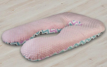 Подушка для беременных AmaroBaby анатомическая 340х72 см зигзаг розовый