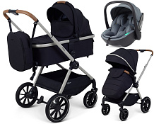 Детская коляска Rant Moss Prime 3 в 1 с автокреслом Miro Graphite Black
