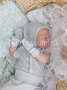 Рукавички-царапки НаследникЪ Выжанова Серо-голубой 13002-11004 ЧЗ