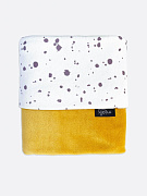 Двусторонний велюровый плед Mjolk Горчичный желтый 100х89 см