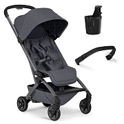 Детская прогулочная коляска Joolz Aer 2 SE с бампером и подстаканником Stone grey