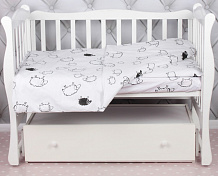 Комплект в кроватку AmaroBaby Baby Boom 3 предмета овечки