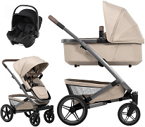 Детская коляска 3 в 1 Joolz Geo5 и автокресло Baby-Safe Core Space Black Sandy Taupe