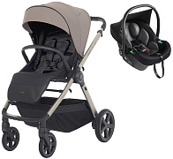 Прогулочная коляска Espiro Only Way 2026 и автокресло Pi Black 529 sahara beige