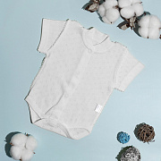 Боди Vikalex Ажур белый короткий рукав 56