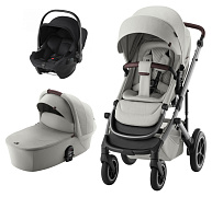 Коляска 3 в 1 Britax Roemer Smile 5Z LUX и автокресло Baby-Safe Core Space Black2 Linen Grey