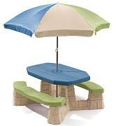 Стол Step 2 Пикник-2 с зонтом 843899