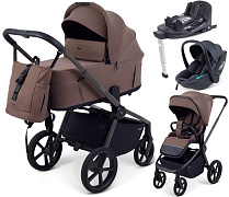 Детская коляска Rant Flex Forma 4 в 1 RA124 с автокреслом Miro Dark Grey и базой Beige Бежевый