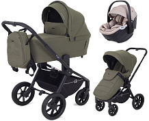 Детская коляска Rant Flex 3 в 1 RA076 с автокреслом Aster Zero Beige Green