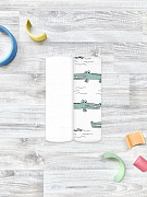 Пелёнки Mjolk муслиновые 2 шт 110х110 см Крокодилы/White