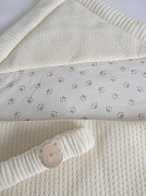 Конверт вязаный Lappetti Тедди 2031 молочный