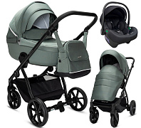 Детская коляска Noordi Fjordi V2 3 в 1 с автокреслом Terra Edusky Black 1462842 Fern