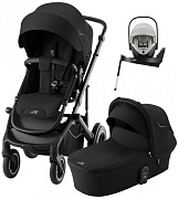 Коляска 4 в 1 Britax Roemer Smile 5Z и автокресло Baby-Safe PRO LUX Linen Grey + Vario Base 5Z Space Black