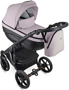 Детская коляска Bexa Ideal Eco 2 в 1 IE07 черный+пудра кожа